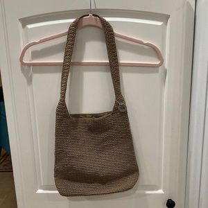 The Sak brown/tan crocheted bag